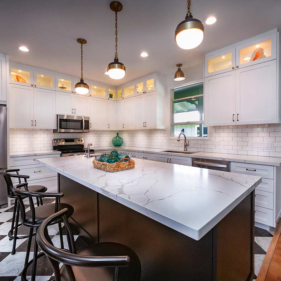image of remodeled kitchen area